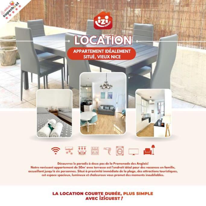Saint Philippe - T3 Terrasse Pres De La Plage Ница Екстериор снимка